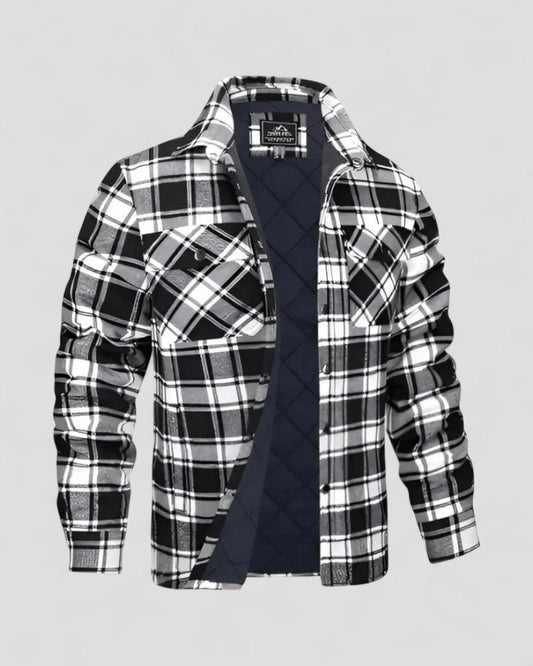 Men’s Plaid Quilted Shacket