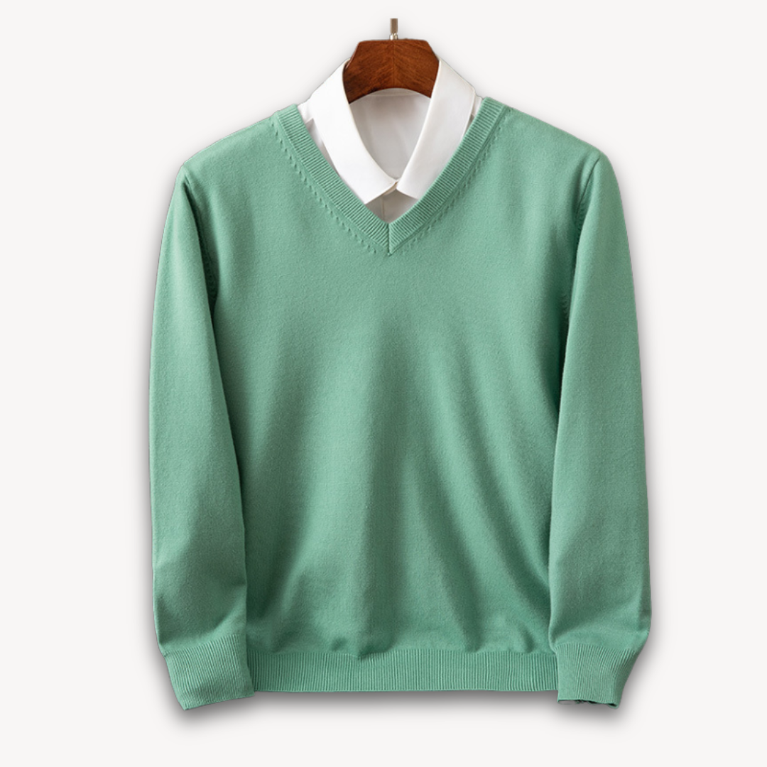 Men’s Classic V-Neck Slim Sweater