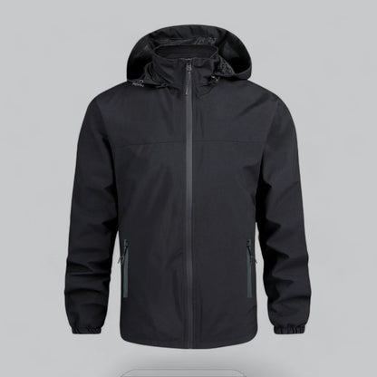 Men’s Lightweight Water-Resistant Hooded Jacket