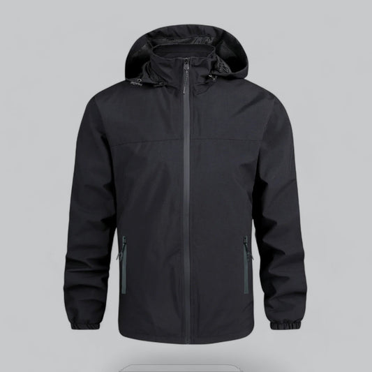 Men’s Lightweight Water-Resistant Hooded Jacket