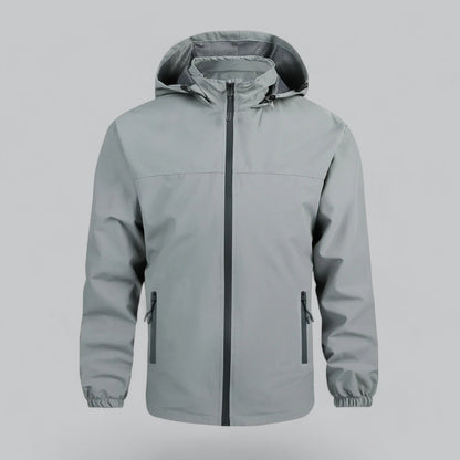 Men’s Lightweight Water-Resistant Hooded Jacket