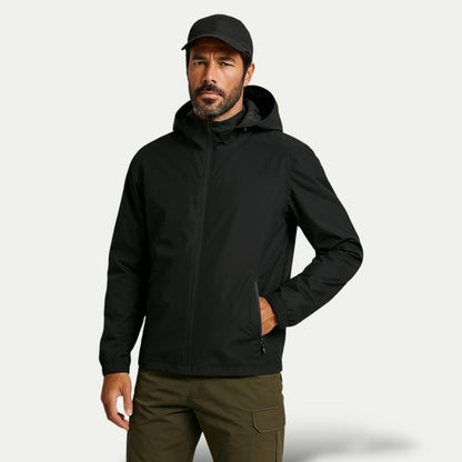 Men’s Minimalist Lightweight Hooded Windbreaker