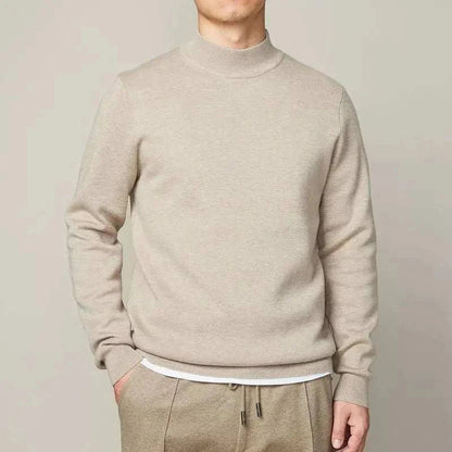 Brian | Men's Half Turtleneck Knit Sweater