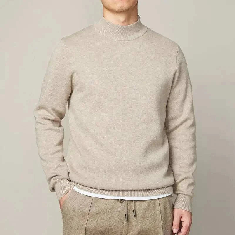 Brian | Men's Half Turtleneck Knit Sweater
