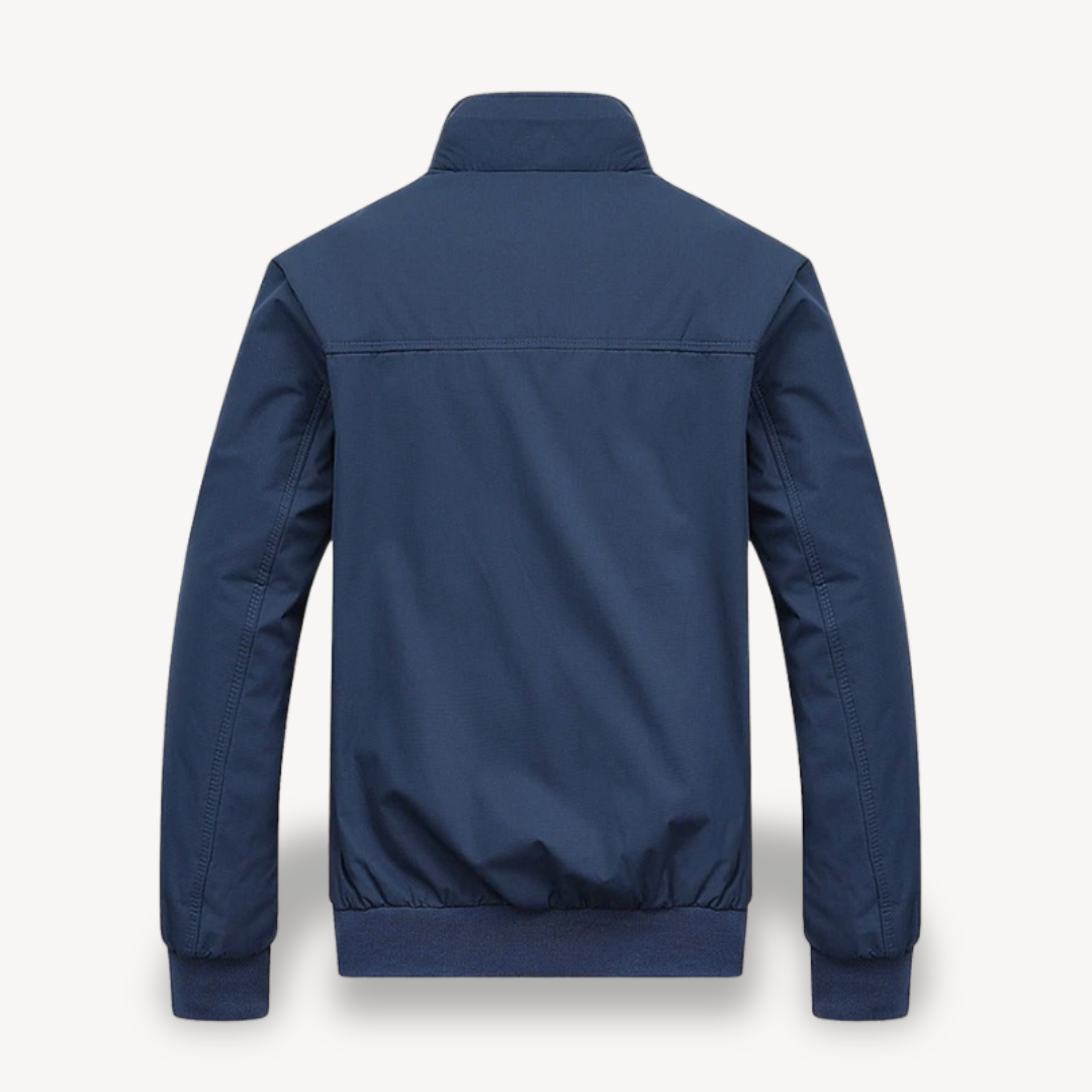 Men’s Lightweight Plaid Lined Bomber Jacket