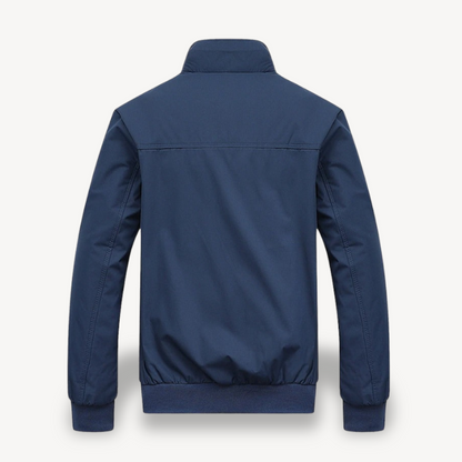 Men’s Lightweight Plaid Lined Bomber Jacket