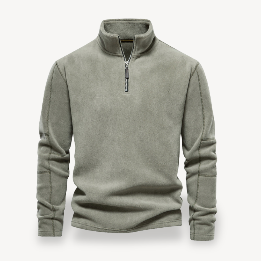 Men’s Essential Fleece Zip Pullover