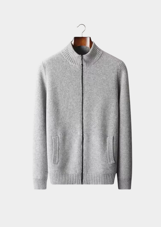 Men’s Ribbed Full-Zip Cardigan