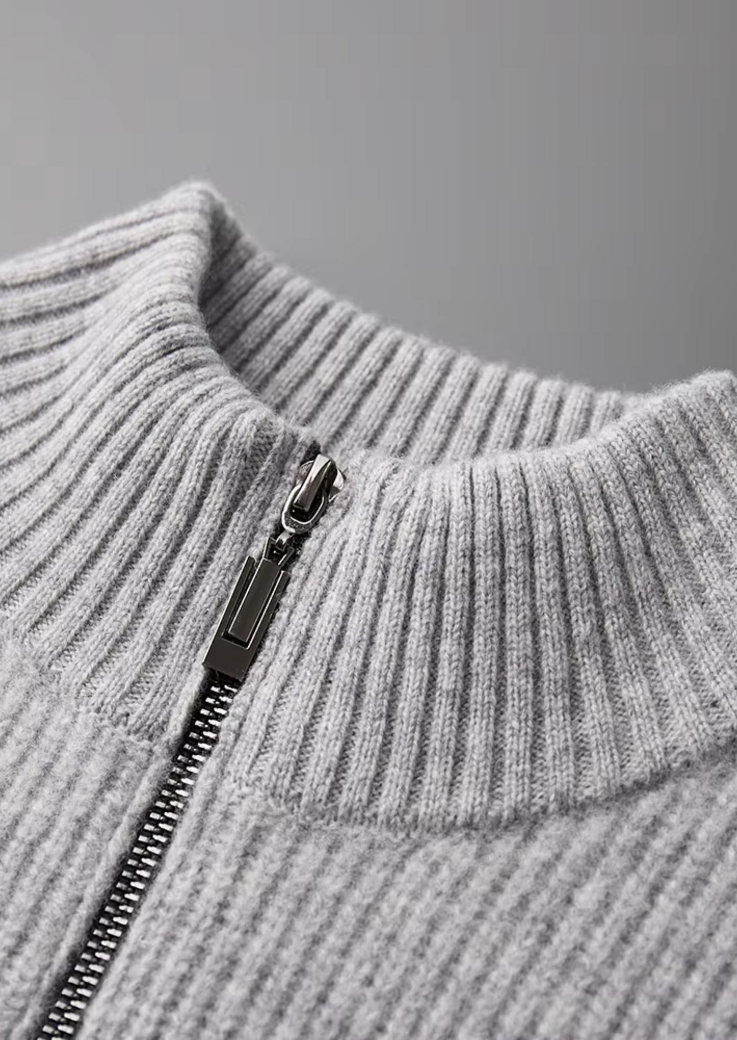 Men’s Ribbed Full-Zip Cardigan