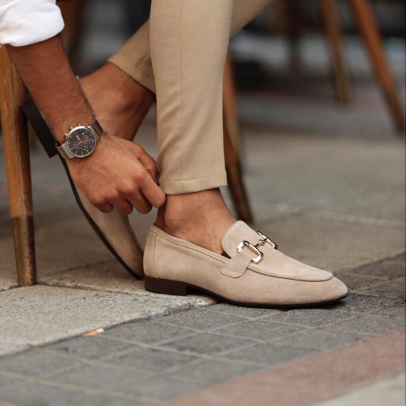 Men’s Almond Toe Horse bit Loafers – Semi-Formal Elegance