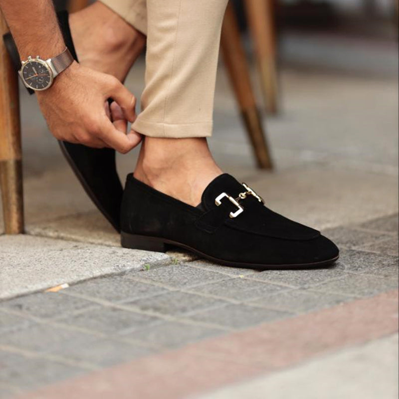 Men’s Almond Toe Horse bit Loafers – Semi-Formal Elegance