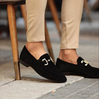 Men’s Almond Toe Horse bit Loafers – Semi-Formal Elegance