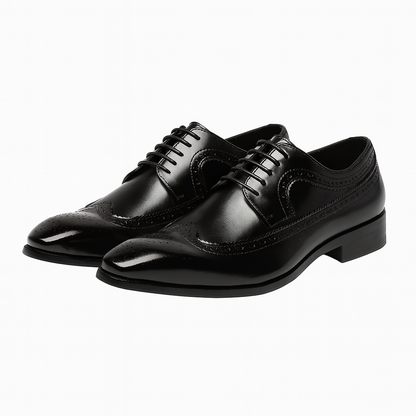 Men’s Brogue Oxford Shoes – Classic Formal Lace-Up