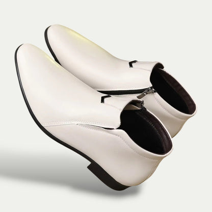 Men’s Classic Ankle Boots – Polished Finish with Modern Edge