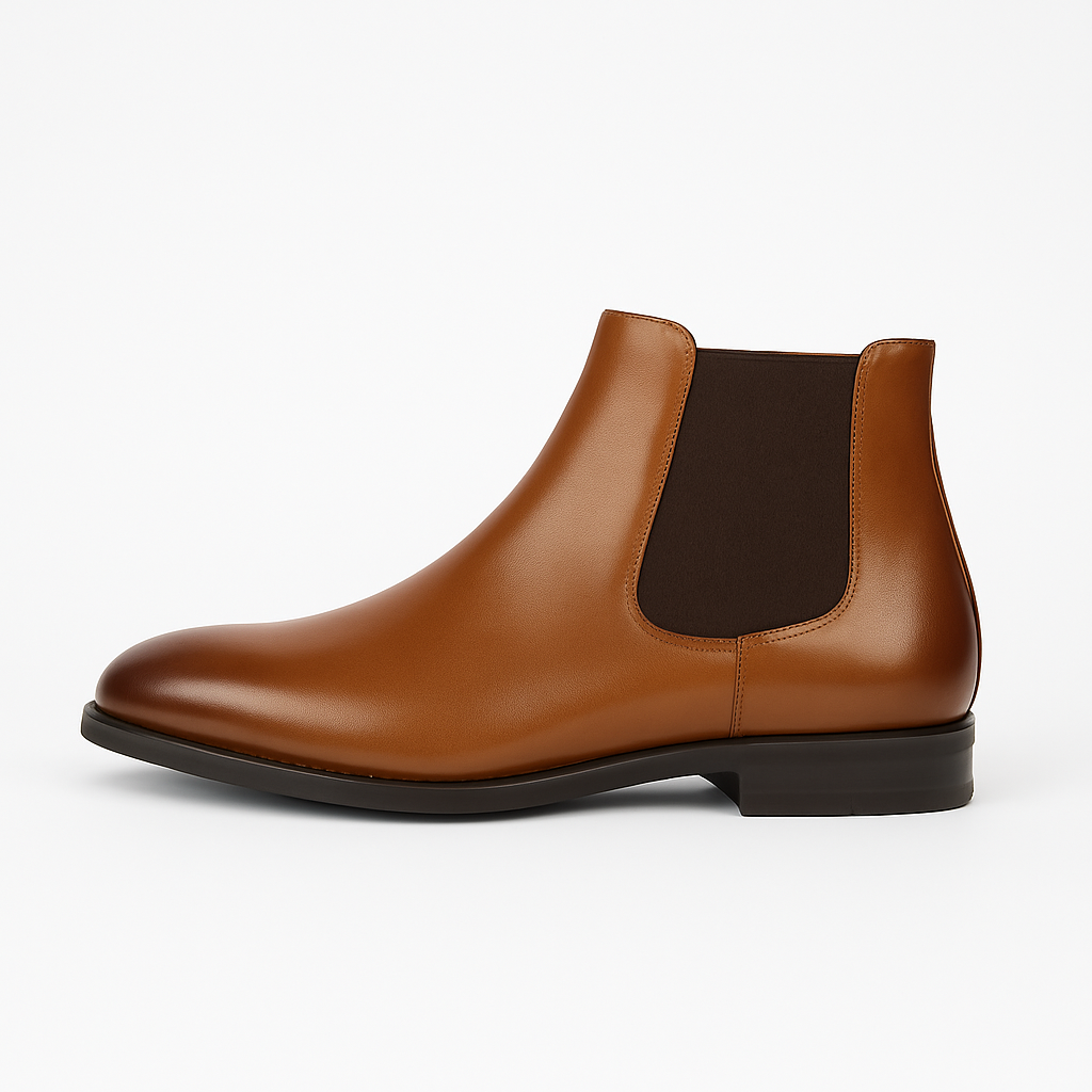 Men’s Polished Leather Chelsea Dress Boot