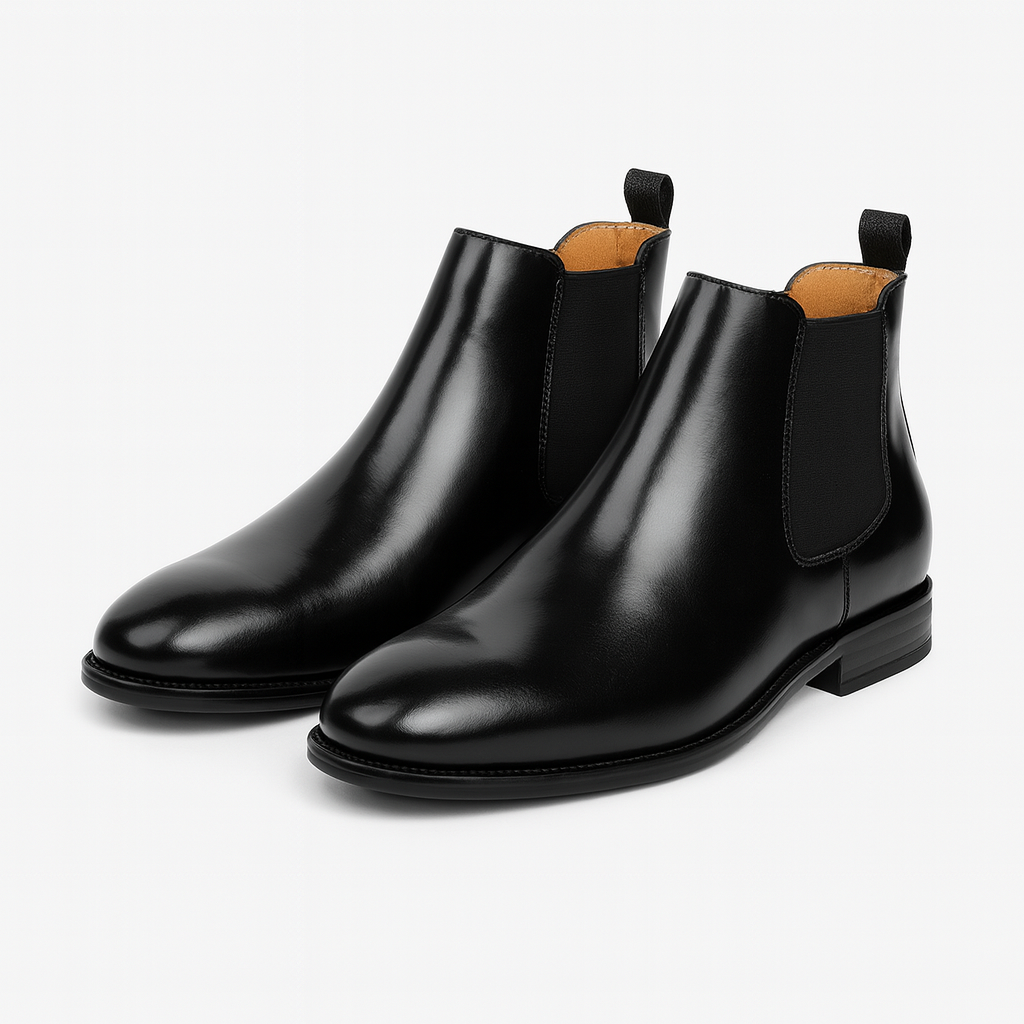 Men’s Polished Leather Chelsea Dress Boot