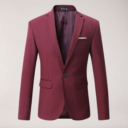 Men's Classic Formal Plain Tailored Blazer