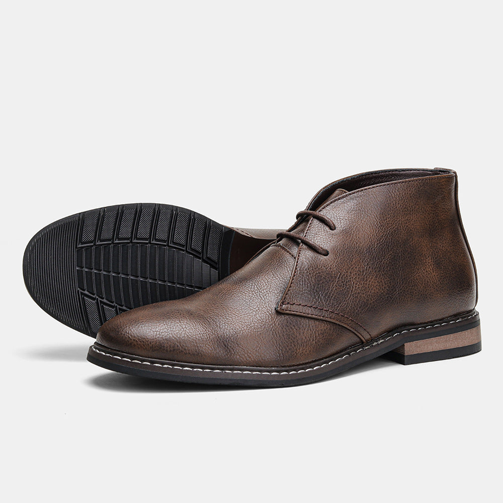 Cevori Classic Formal Style Lace-Up Ankle Boots