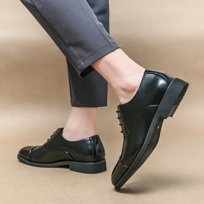 Men’s Classic Oxford Dress Shoes – Lace-Up Formal Footwear
