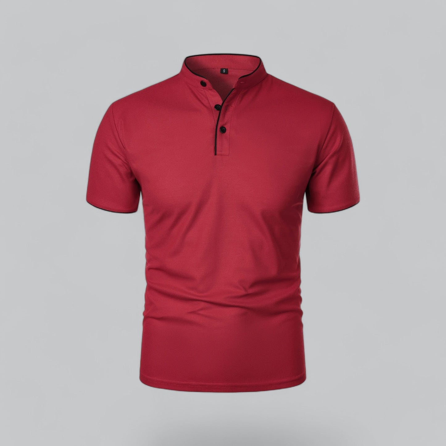 Men’s Collarless Polo Shirt – Timeless Old Money Style Essential