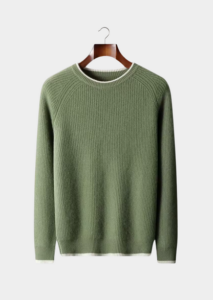 Men’s Crew Neck Knitted Sweater – All-Season Smart Casual Essential