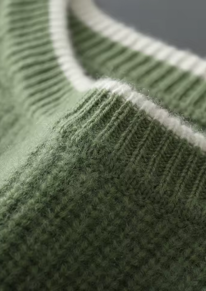 Men’s Crew Neck Knitted Sweater – All-Season Smart Casual Essential