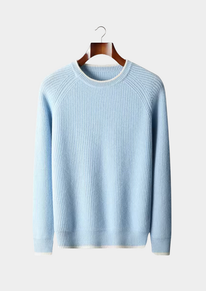Men’s Crew Neck Knitted Sweater – All-Season Smart Casual Essential