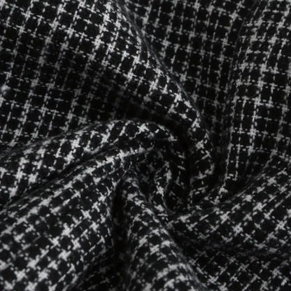Men’s Double-Breasted Slim Fit Blazer – Check Pattern Tailored Jacket