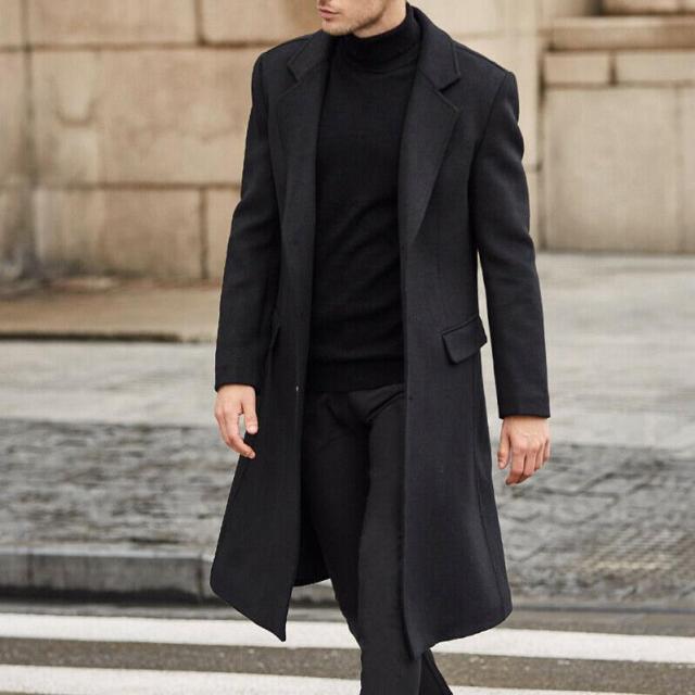 Cevori Extra Long Tailored Winter Overcoat