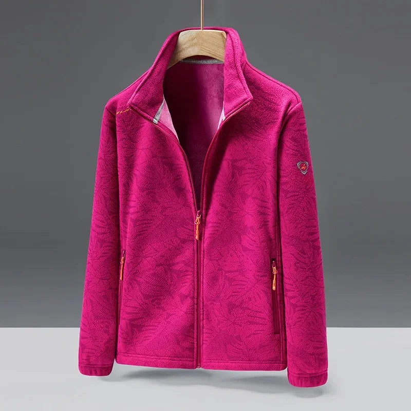 Men’s Fleece Jacket – Soft Touch – Standard Fit – High Collar – Zip Pockets
