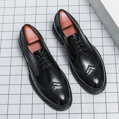 Men’s Formal Dress Shoes – Brock Cut – Rounded Toe