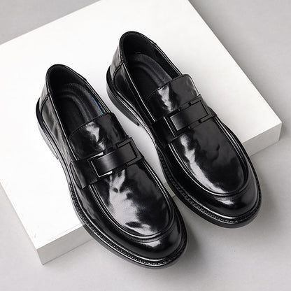 Men’s Formal Slip-On Dress Shoes – Round Toe – Polished Finish