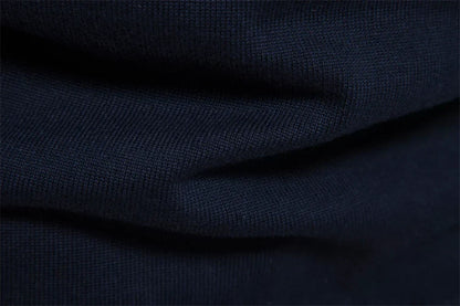 Men’s Half Zip Knitted Sweater with Bold Stripes – Autumn/Winter Casual Wear