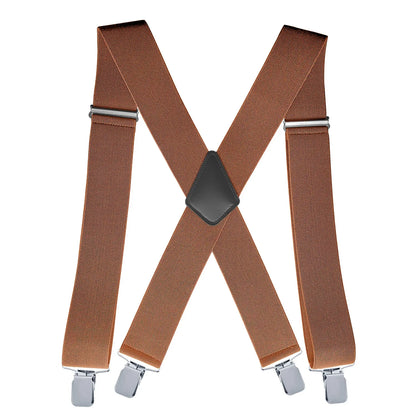 Men’s Heavy-Duty Suspenders – Wide Adjustable Y-Back Braces