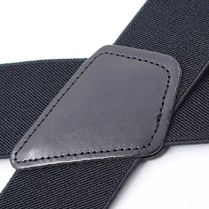 Men’s Heavy-Duty Suspenders – Wide Adjustable Y-Back Braces