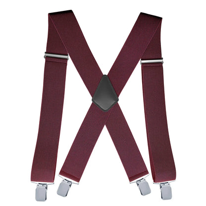 Men’s Heavy-Duty Suspenders – Wide Adjustable Y-Back Braces