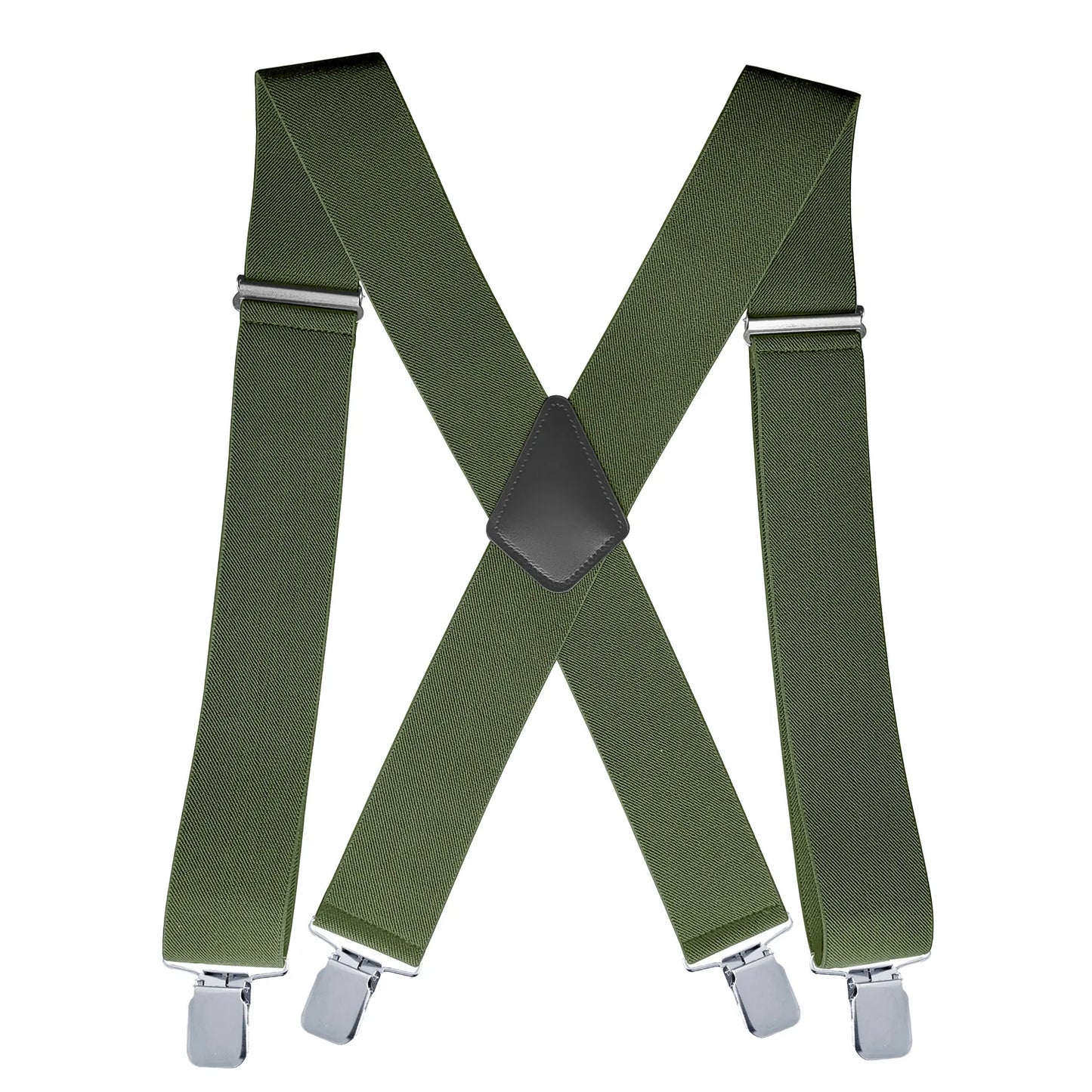 Men’s Heavy-Duty Suspenders – Wide Adjustable Y-Back Braces
