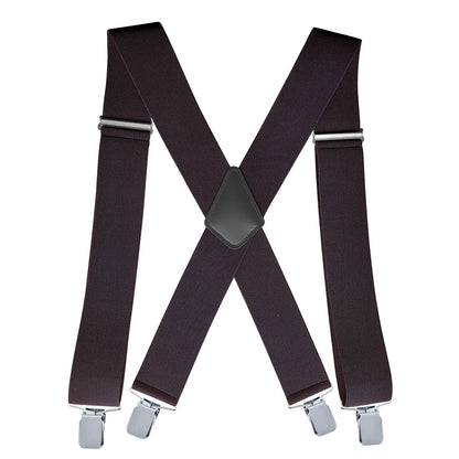 Men’s Heavy-Duty Suspenders – Wide Adjustable Y-Back Braces