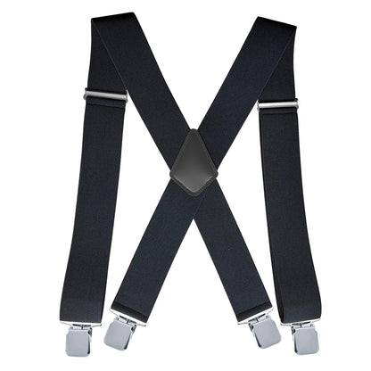 Men’s Heavy-Duty Suspenders – Wide Adjustable Y-Back Braces