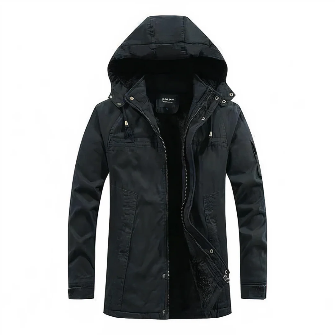 Men’s Hooded Jacket – Regular Fit – Windproof – Soft Lining – Multi Pocket Outdoor Wear