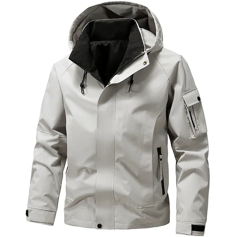Men’s Jacket – Regular Fit – Water-Repellent – Hooded – Multiple Pockets – Adjustable Cuffs