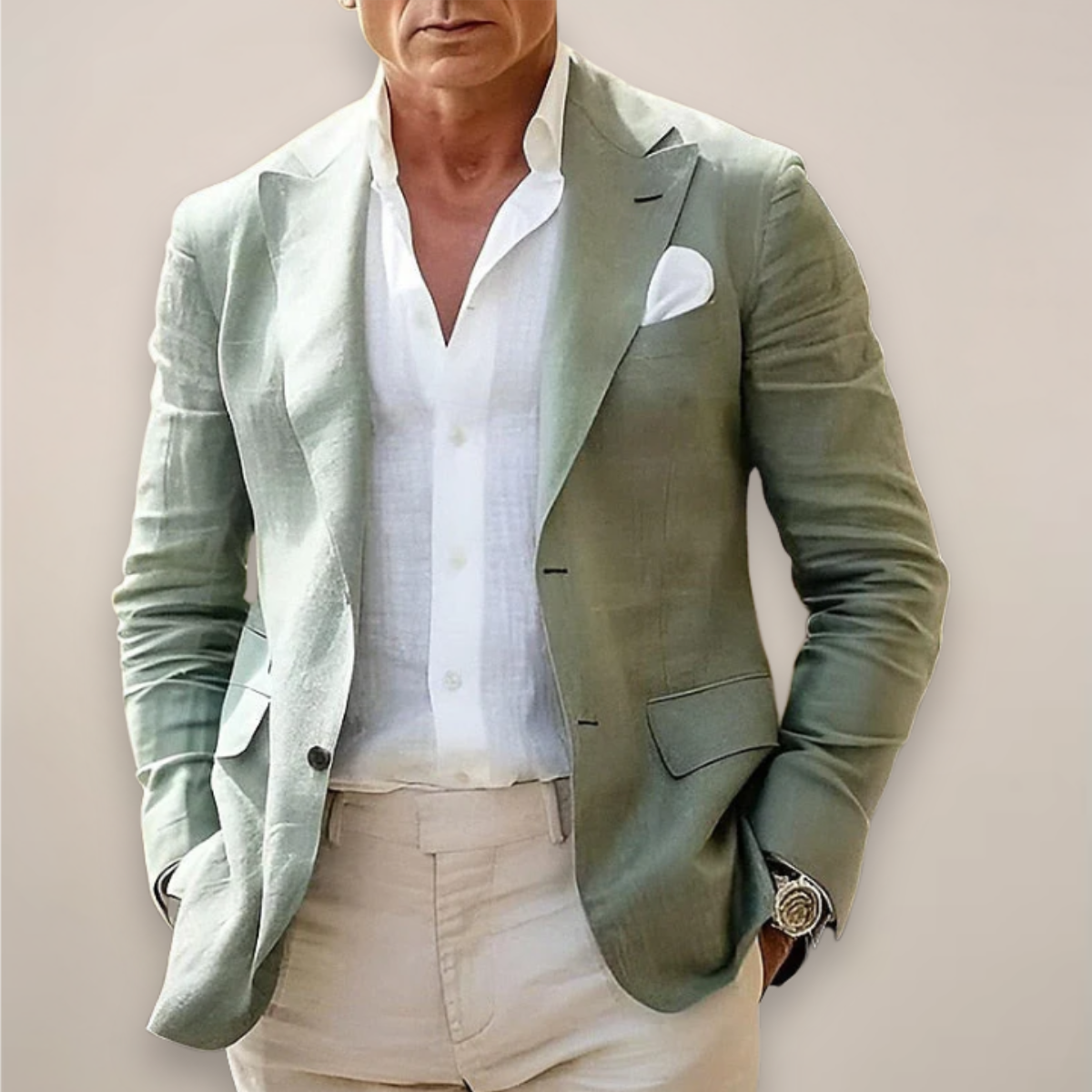 Slim Fit Men's Two Button Jacket