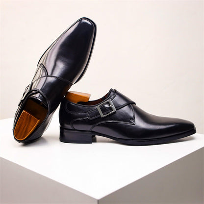 Men’s Monk Strap Dress Shoes – Classic Buckle Detail