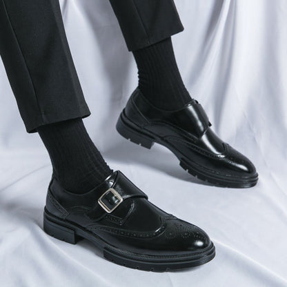 Men’s Monk Strap Wingtip Brogue Oxford Dress Shoes – Sophisticated Formal Style