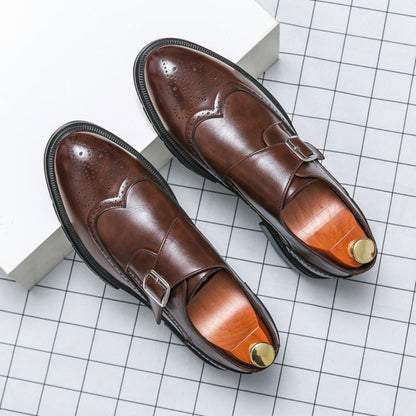 Men’s Monk Strap Wingtip Brogue Oxford Dress Shoes – Sophisticated Formal Style