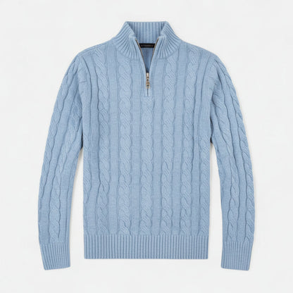 Men’s Open-Front Sweater with Subtle Stitch Detailing – Modern Layering Piece