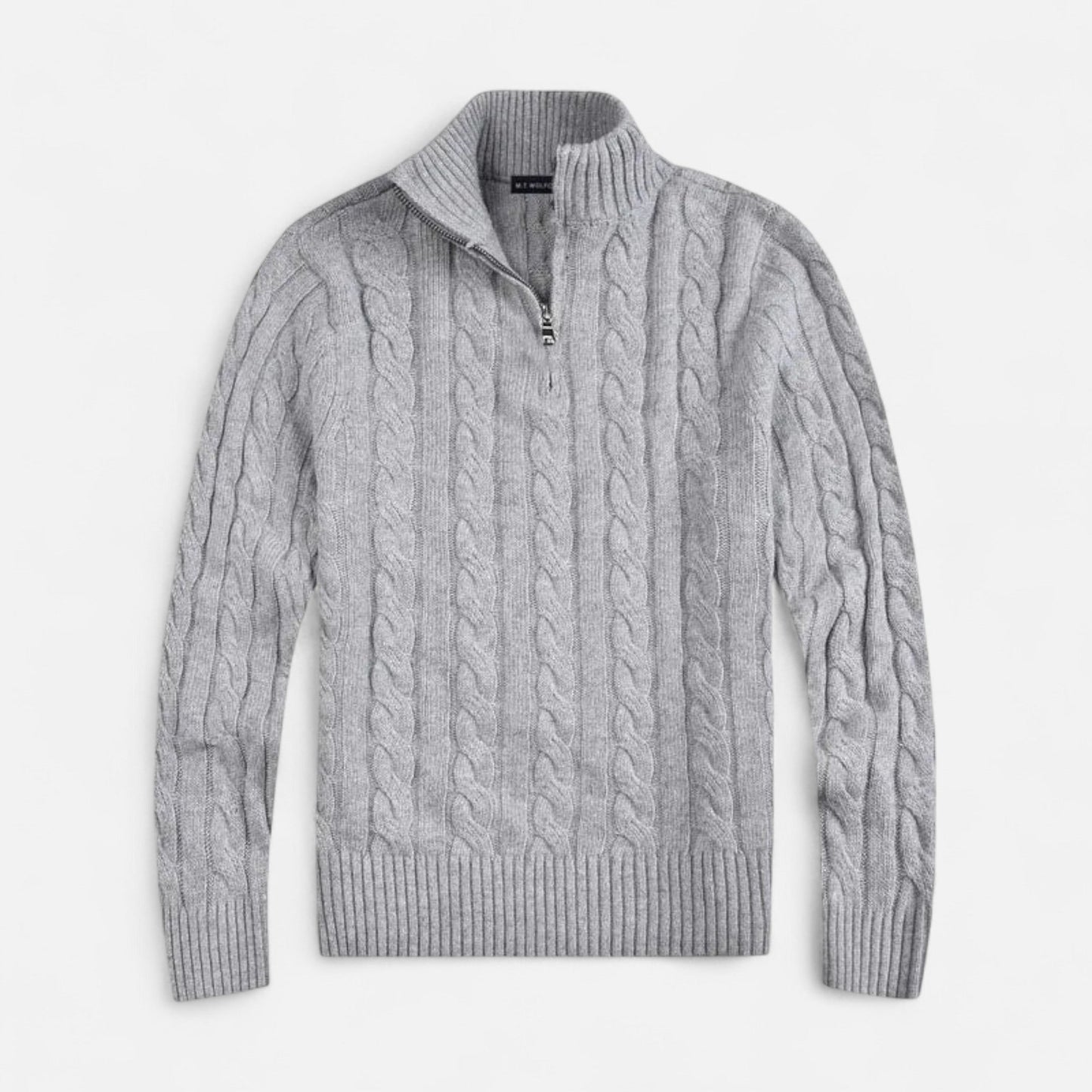 Men’s Open-Front Sweater with Subtle Stitch Detailing – Modern Layering Piece