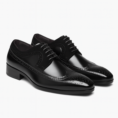 Men’s Oxford Dress Shoes with Wingtip Brogue Detailing – Formal and Smart Casual