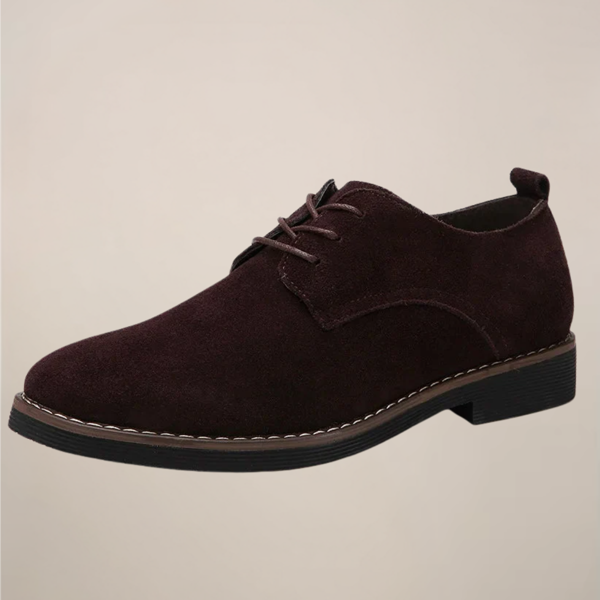 Men’s Oxford Shoes – Suede Lace-Up Design