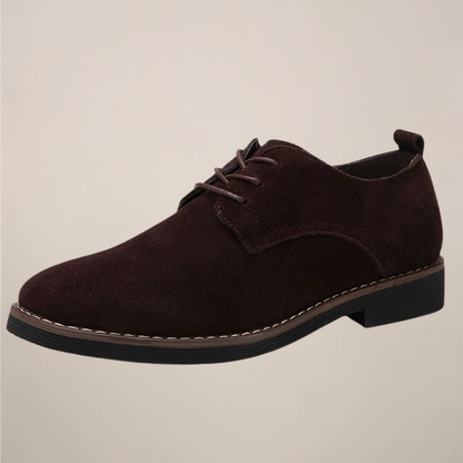 Men’s Oxford Shoes – Suede Lace-Up Design